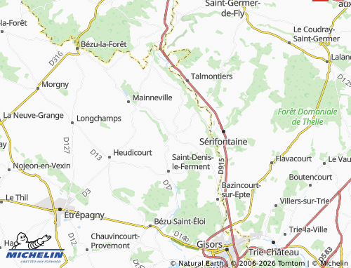 Mapa MICHELIN Hébécourt - ViaMichelin