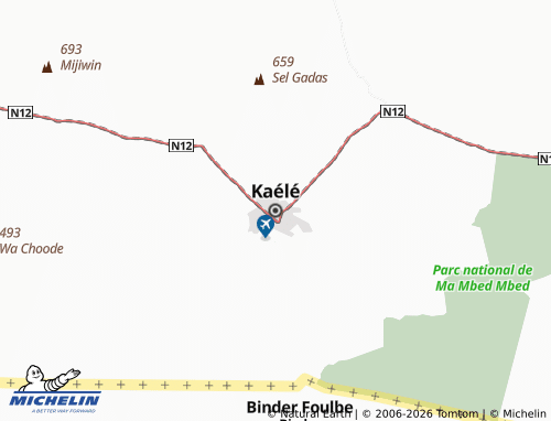 MICHELIN Kaélé map - ViaMichelin