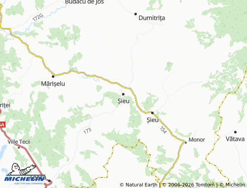 Mapa MICHELIN Șieu - ViaMichelin