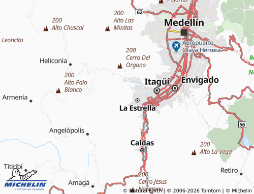 Carte MICHELIN San José - ViaMichelin