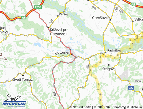 Carte MICHELIN Ljutomer - ViaMichelin
