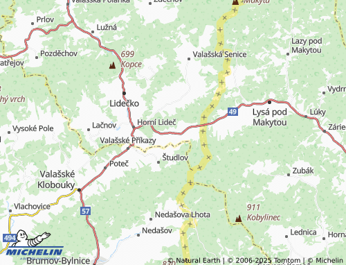 MICHELIN Střelná map - ViaMichelin