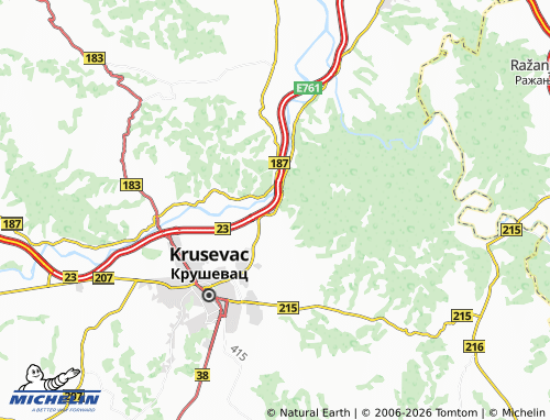 Mapa MICHELIN Makrešane - ViaMichelin