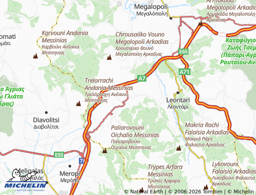 MICHELIN Paradeisia map - ViaMichelin