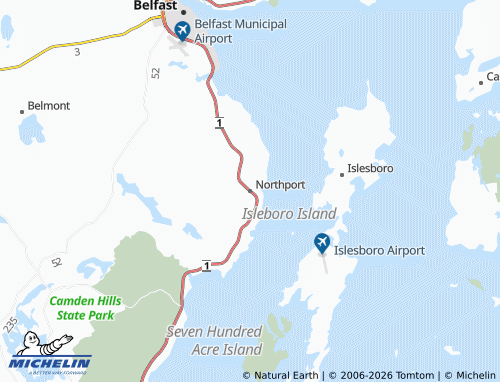 Carte MICHELIN Northport - ViaMichelin