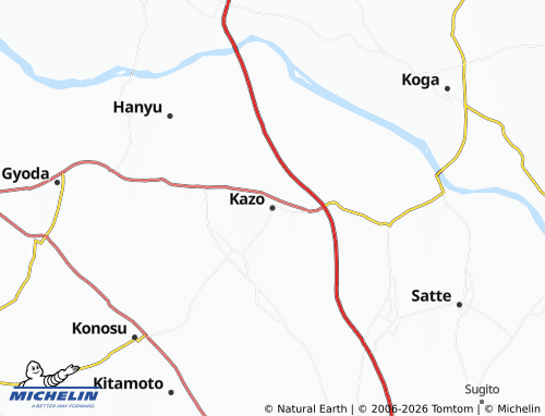 Mapa MICHELIN Kazo - ViaMichelin
