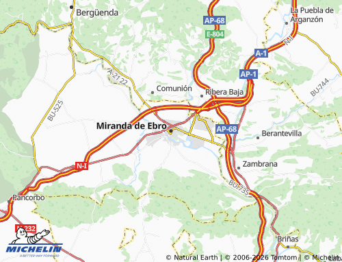 MICHELIN Miranda de Ebro map - ViaMichelin