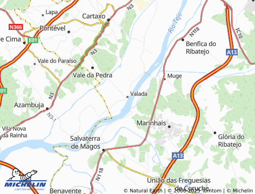 MICHELIN Valada map - ViaMichelin