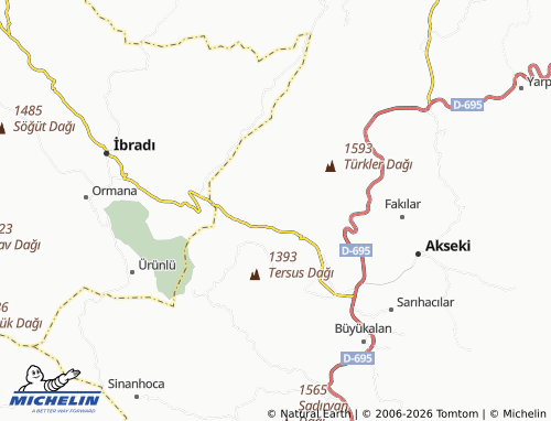 MICHELIN Akşahap map - ViaMichelin