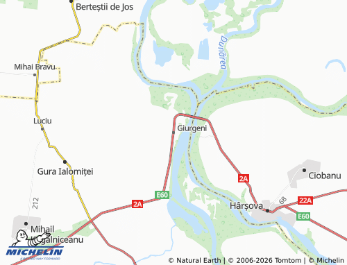 Mappa MICHELIN Giurgeni - ViaMichelin
