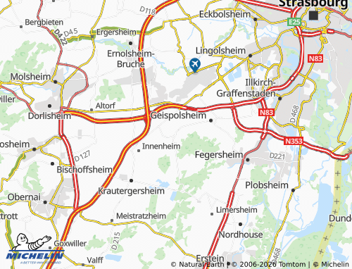 Mapa MICHELIN Blaesheim - ViaMichelin