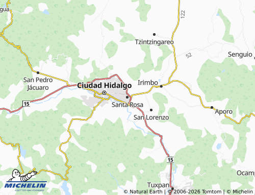Mapa MICHELIN Santa Rosa - ViaMichelin