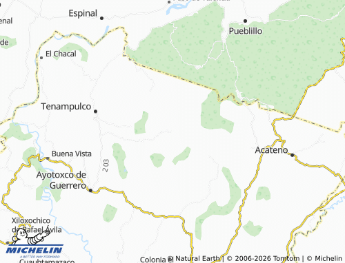 Mappa MICHELIN Tenexapa de Azueta - ViaMichelin