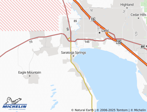 MICHELIN Saratoga Springs map - ViaMichelin
