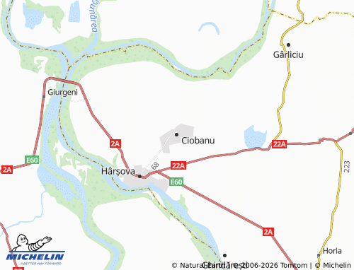 Carte MICHELIN Ciobanu - ViaMichelin