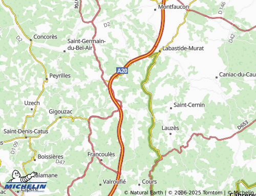 MICHELIN-Landkarte Puycalvel - ViaMichelin