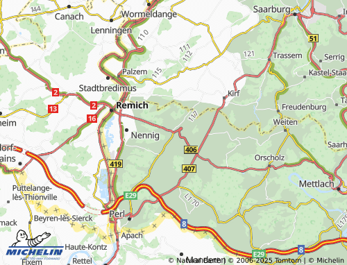 Carte MICHELIN Sinz - ViaMichelin