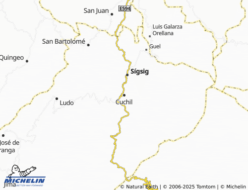 MICHELIN Cuchil map - ViaMichelin