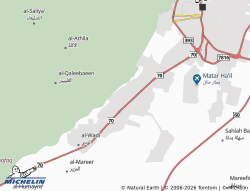 Carte MICHELIN al-Wadi - ViaMichelin