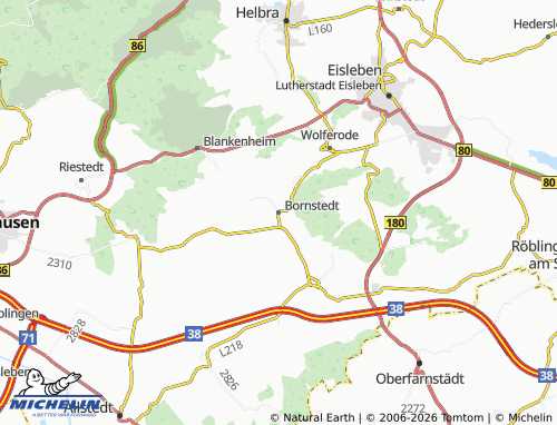 MICHELIN Bornstedt map - ViaMichelin