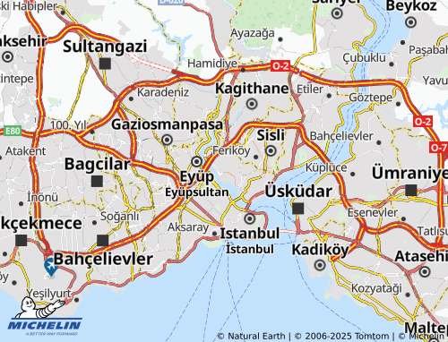 MICHELIN-Landkarte Keçeci Piri - ViaMichelin