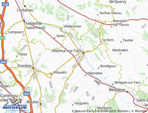 Carte MICHELIN Magnanac - ViaMichelin