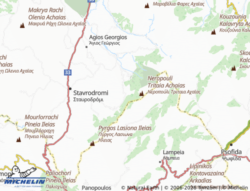 MICHELIN Koumperi map - ViaMichelin