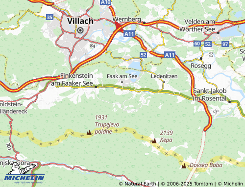 MICHELIN Pogöriach map - ViaMichelin