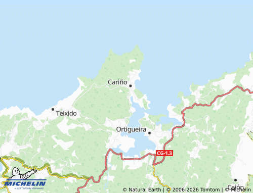 MICHELIN Pousadoiro map - ViaMichelin