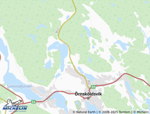 MICHELIN Nordanås map - ViaMichelin