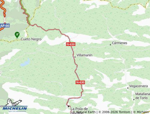 MICHELIN Villamanín map - ViaMichelin