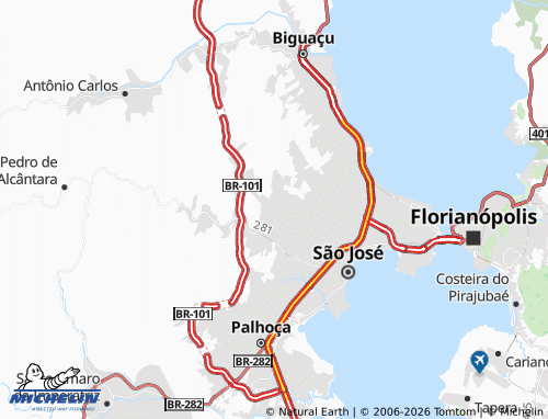 MICHELIN Forquilhas map - ViaMichelin