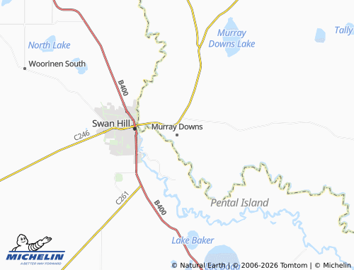 Mapa MICHELIN Murray Downs - ViaMichelin