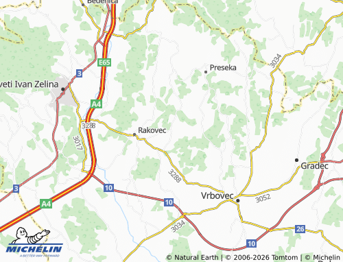 Carte MICHELIN Hudovo - ViaMichelin