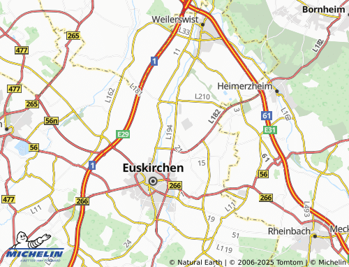 MICHELIN-Landkarte Wüschheim - ViaMichelin
