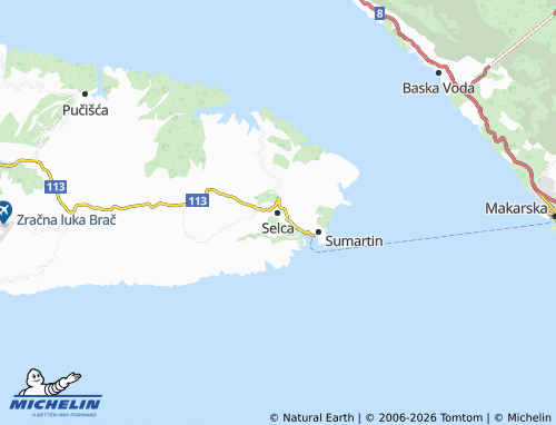Mapa MICHELIN Selca - ViaMichelin