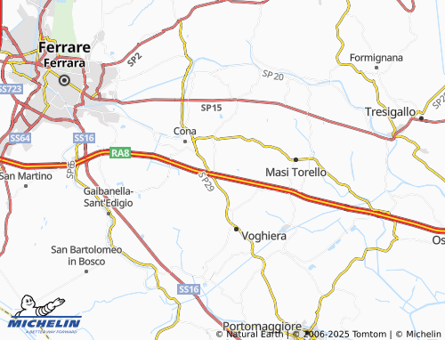 MICHELIN Ducentola map - ViaMichelin