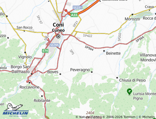 Mappa MICHELIN San Lorenzo - ViaMichelin