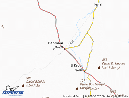 Carte MICHELIN Dahmani - ViaMichelin