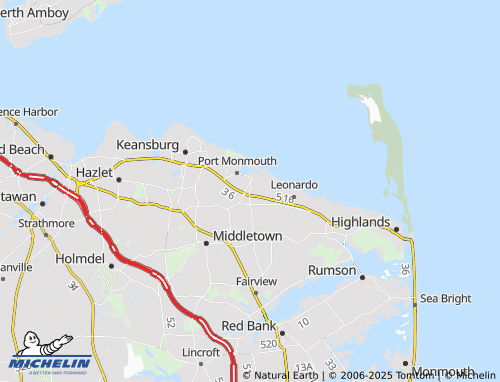 MICHELIN-Landkarte Belford - ViaMichelin