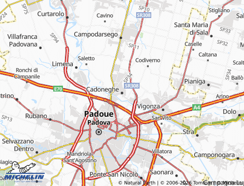 Mappa MICHELIN Cadoneghe - ViaMichelin