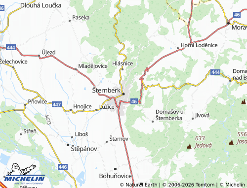 Mappa MICHELIN Šternberk - ViaMichelin