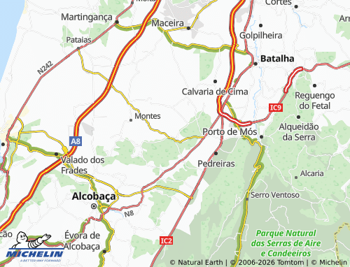 MICHELIN Juncal map - ViaMichelin