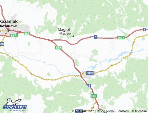 MICHELIN Tulovo map - ViaMichelin