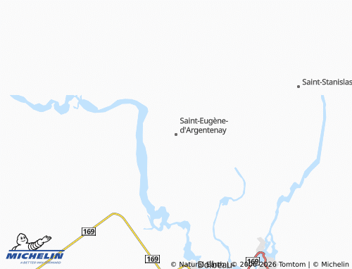 Mappa MICHELIN Saint-Eugène-d'Argentenay - ViaMichelin
