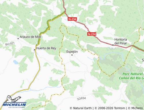 MICHELIN Espejón map - ViaMichelin