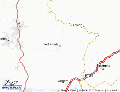 Mapa MICHELIN Pedra Bela - ViaMichelin