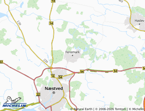 Mappa MICHELIN Fensmark - ViaMichelin