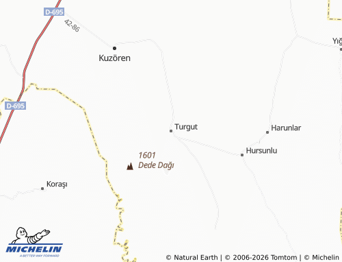 MICHELIN Turgut map - ViaMichelin