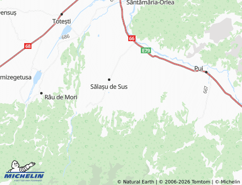 Mappa MICHELIN Paroș - ViaMichelin